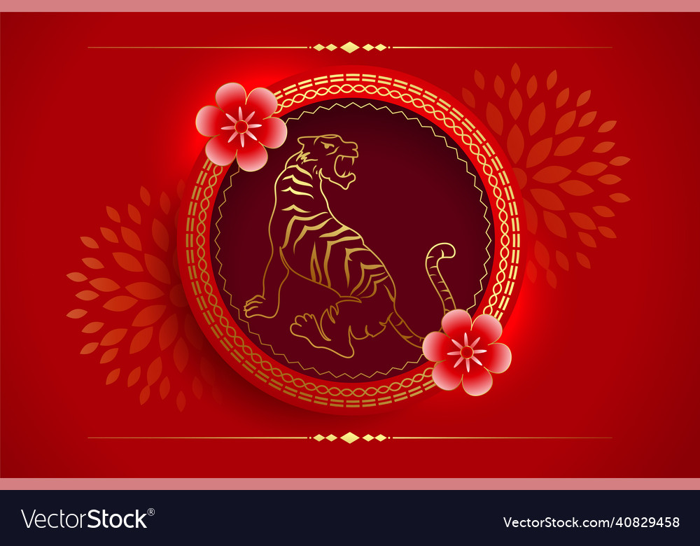 Chinese new year celebration 2022 red greeting