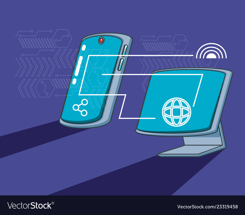 Computer monitor with smartphone