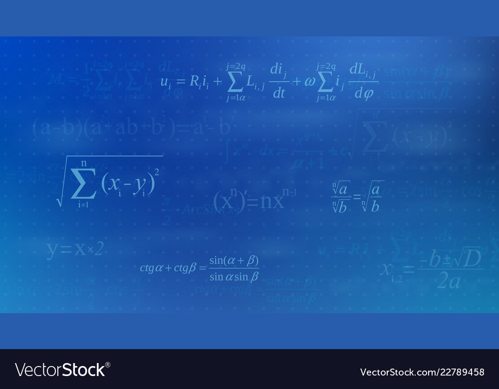 Creative of math equation Vector Image Creative of math equation
