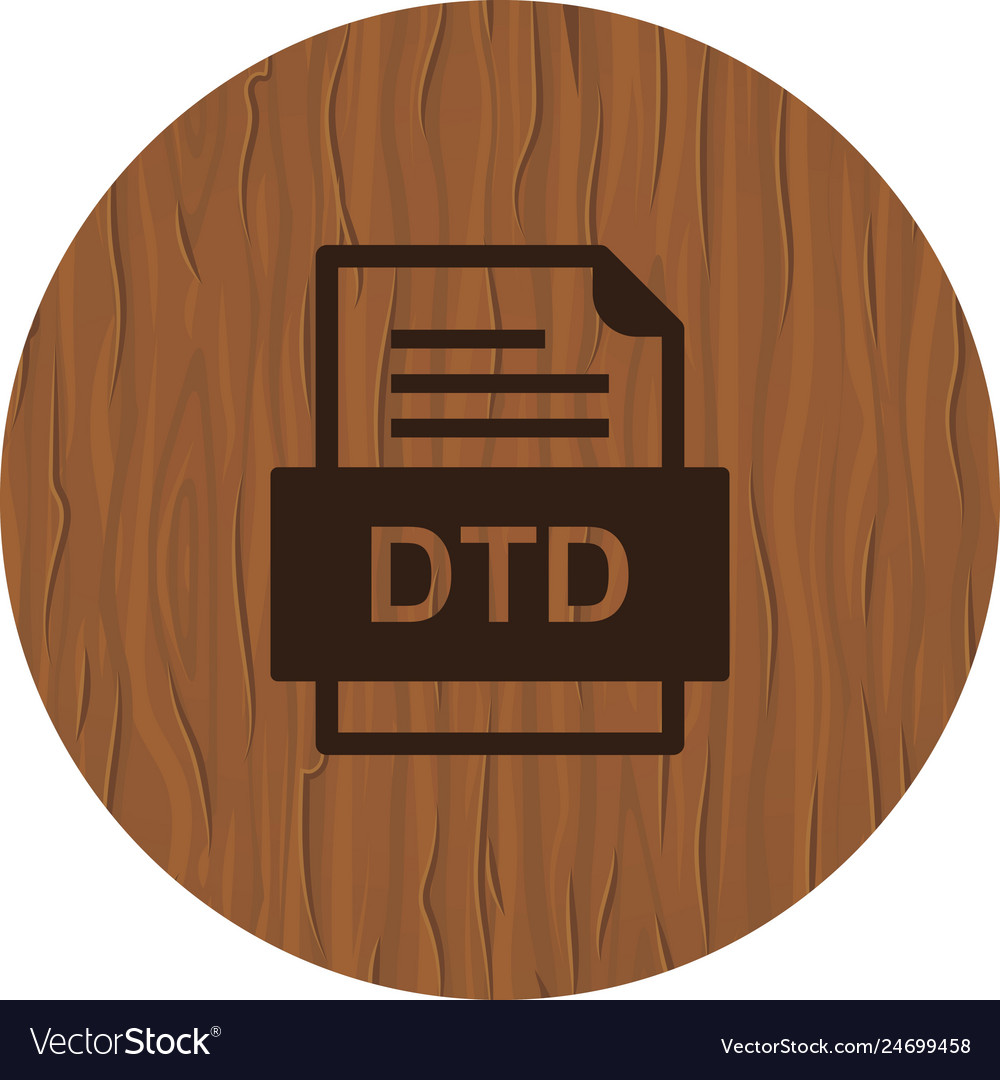 Dtd file document icon
