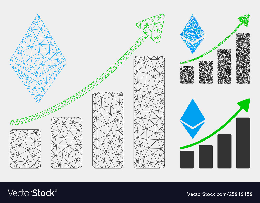 Ethereum growth trend mesh carcass model