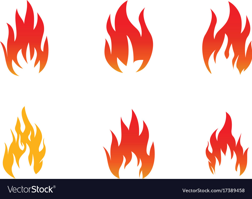 Fire flame logo template