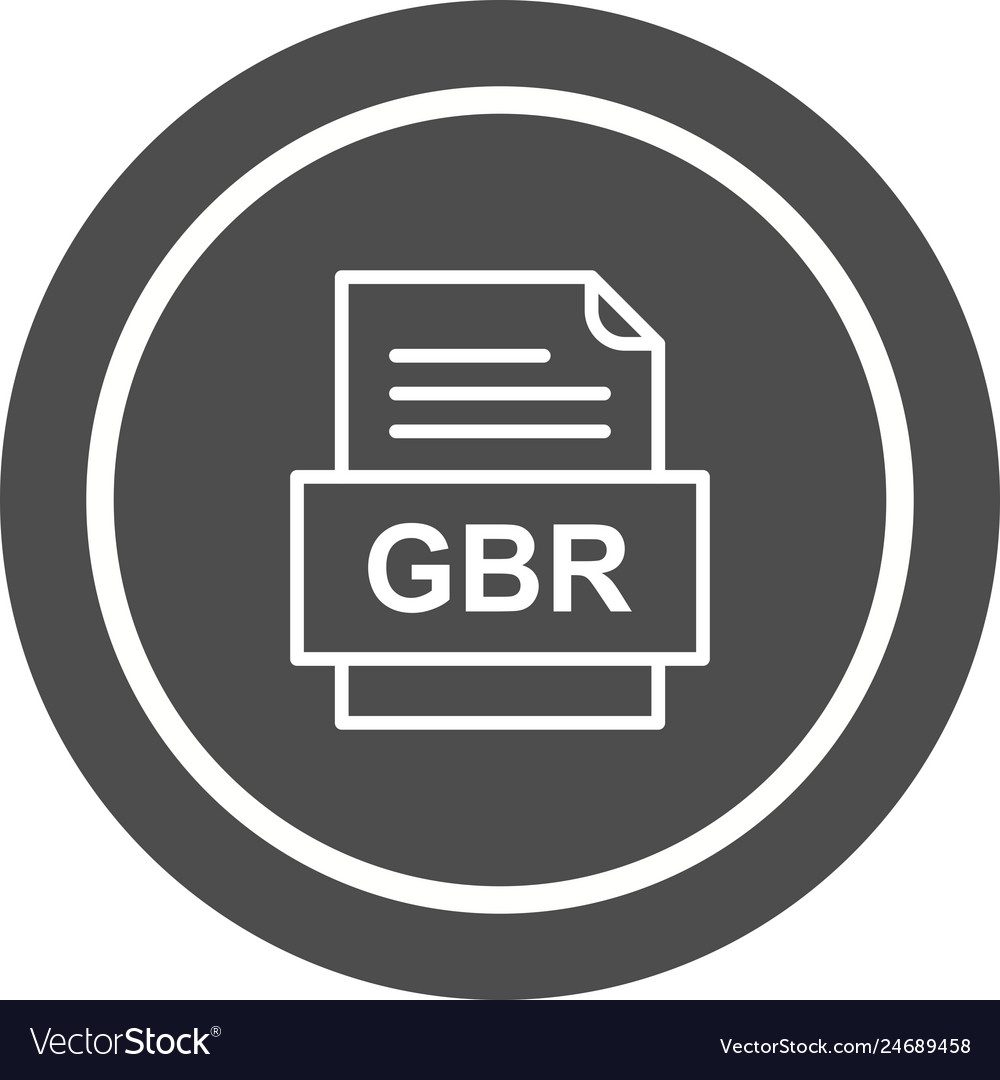 Gbr file document icon