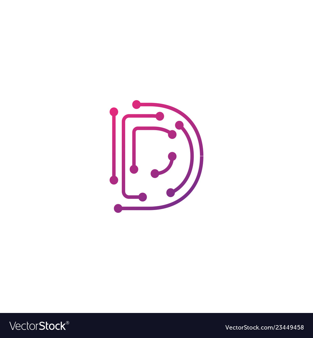 Letter d creative logo template