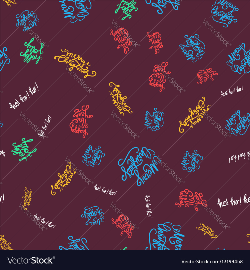 Merry christmas seamless pattern