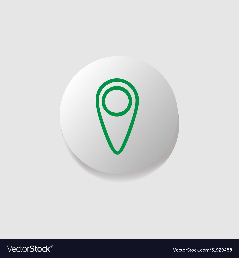 Modern icon button pointer design isolated