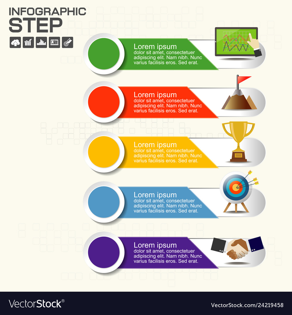 Numbers four points slide template Vector Image Numbers four points slide template