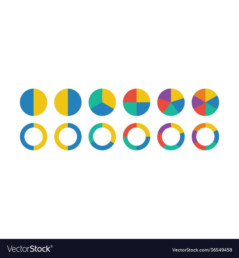 Pie chart icon graph diagram symbol for big data vector image Pie chart icon graph diagram symbol for big data