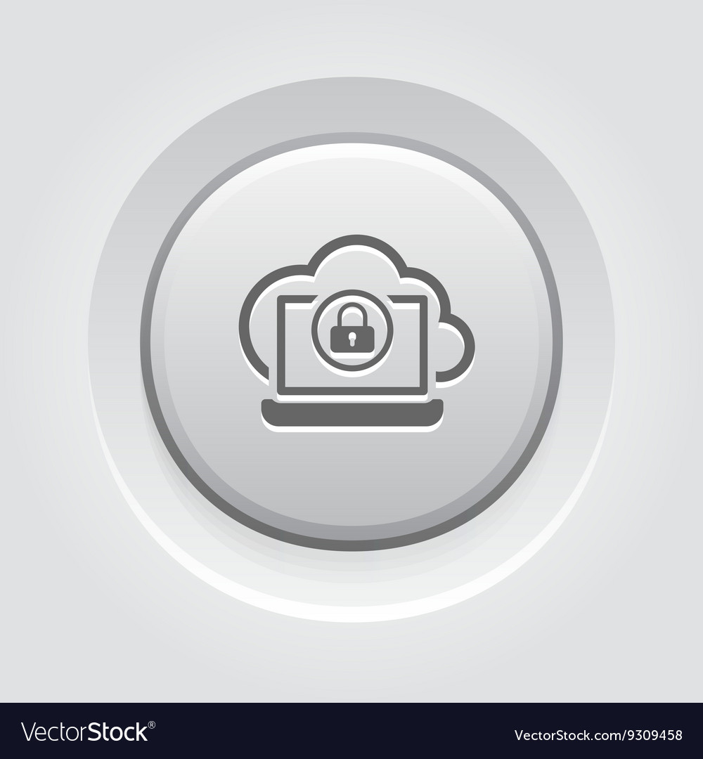 Secure cloud access icon