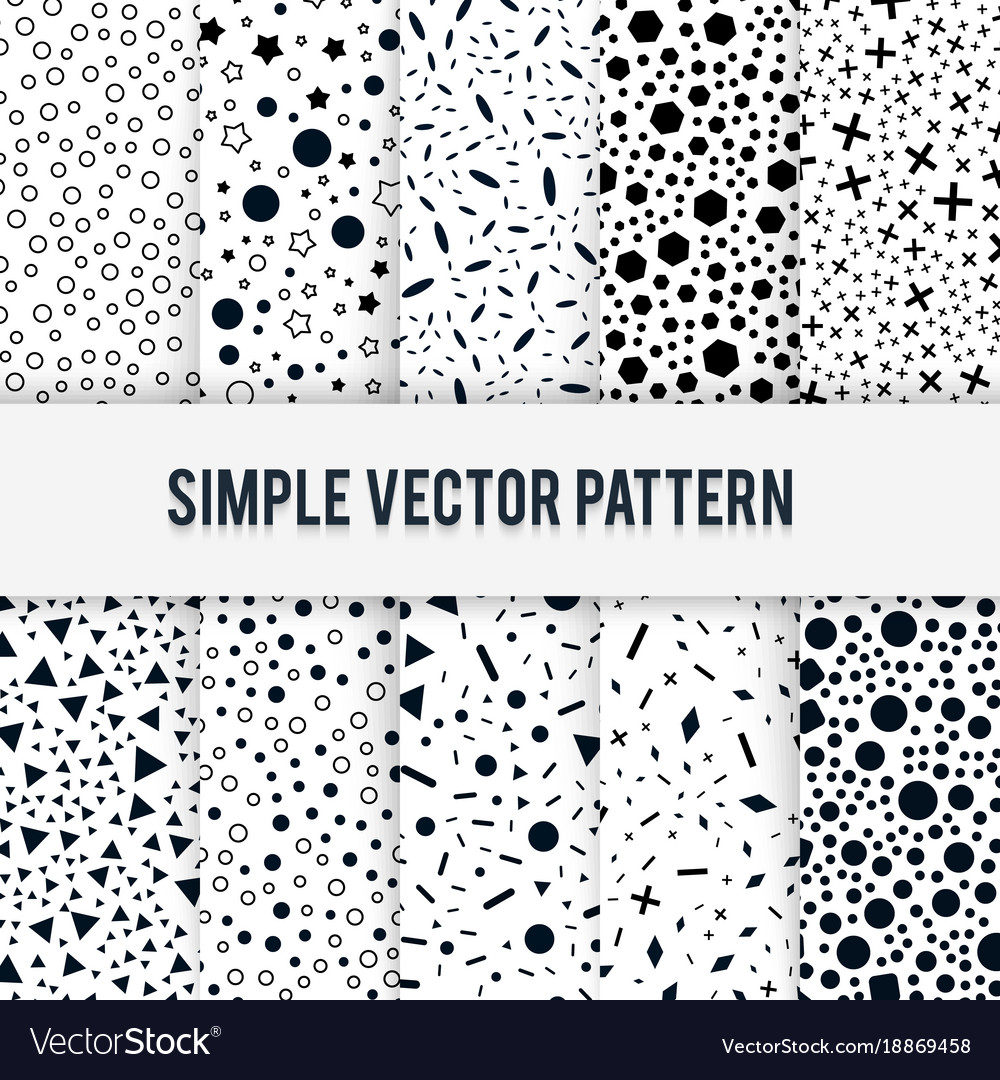 Set of ten seamless simple chaotic forms