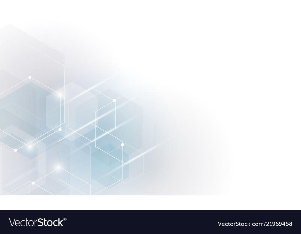 Shape of hexagon concept design abstract