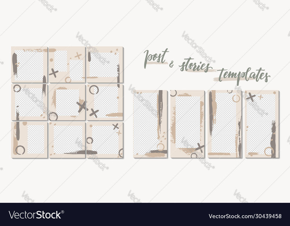 Trendy template for social networks stories
