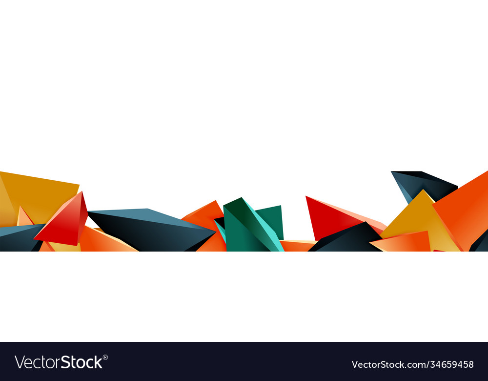 Triangle mosaic abstract background 3d triangular Vector Image Triangle mosaic abstract background 3d triangular