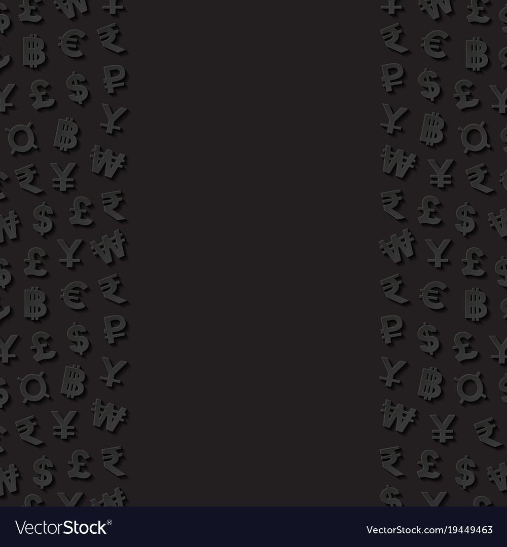 Abstract background with currency symbols