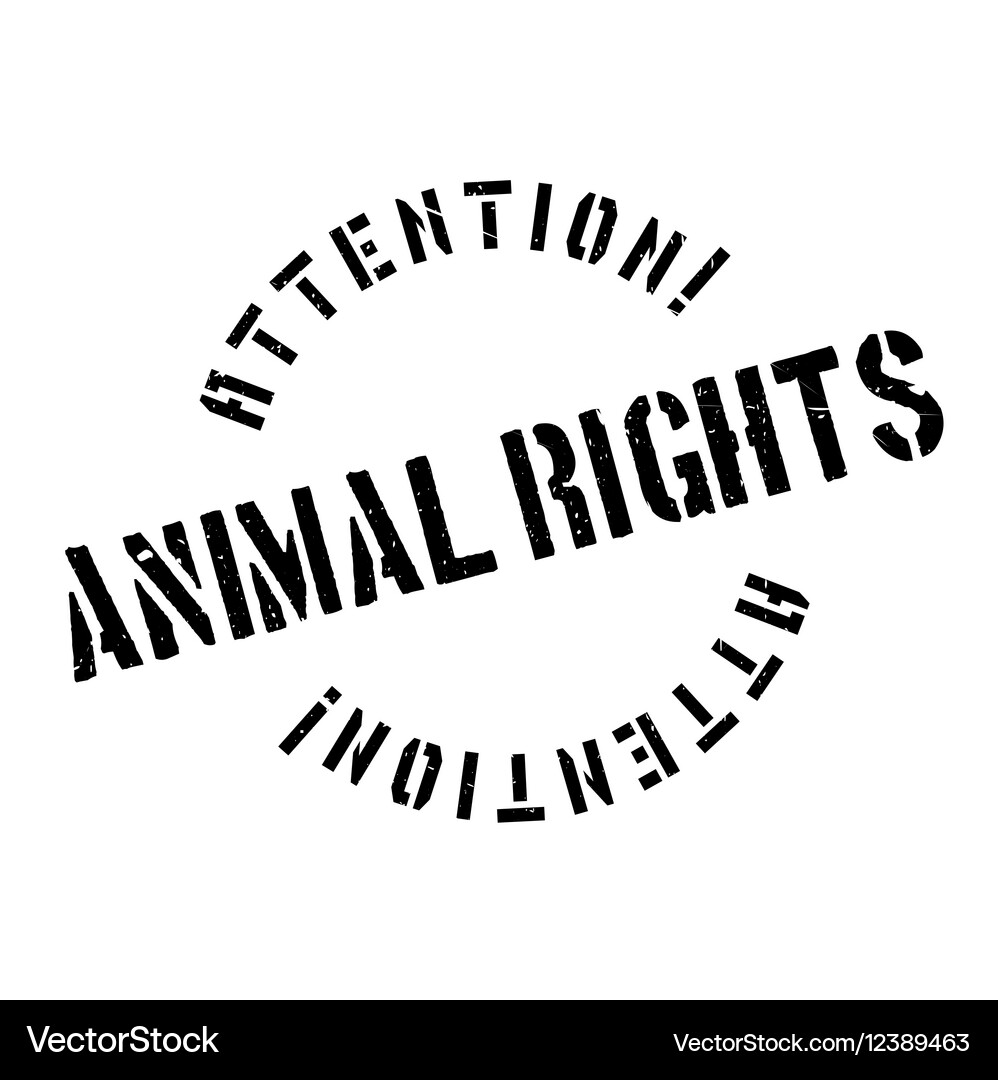 Animal rights rubber stamp Royalty Free Vector Image