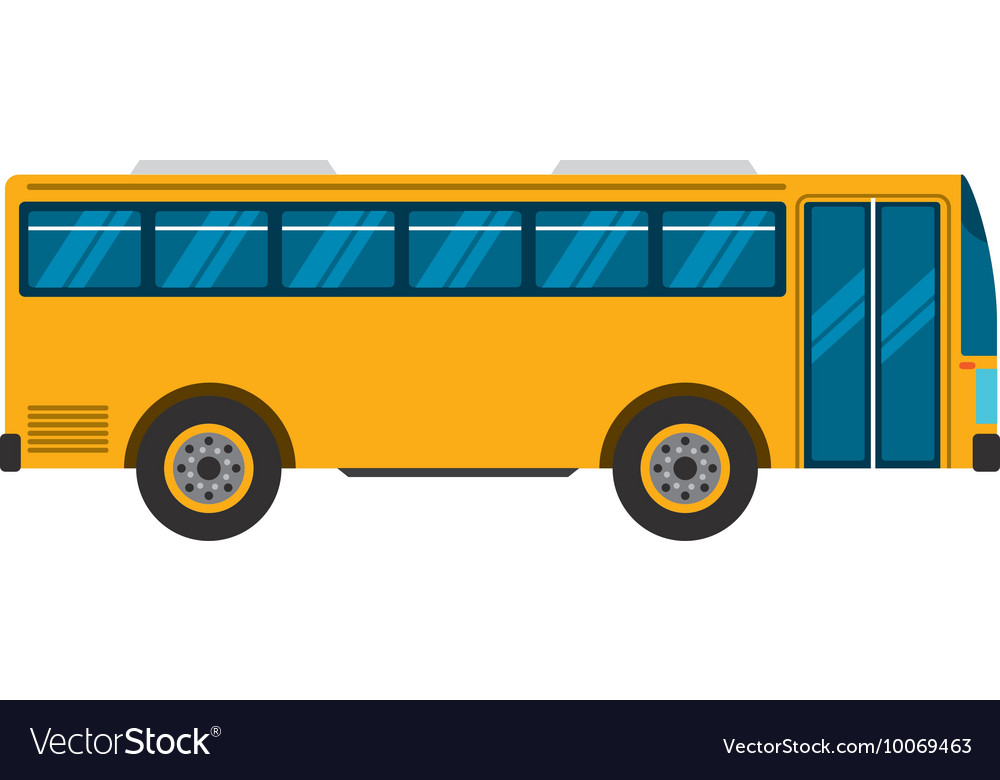 Bus truck public car icon Royalty Free Vector Image