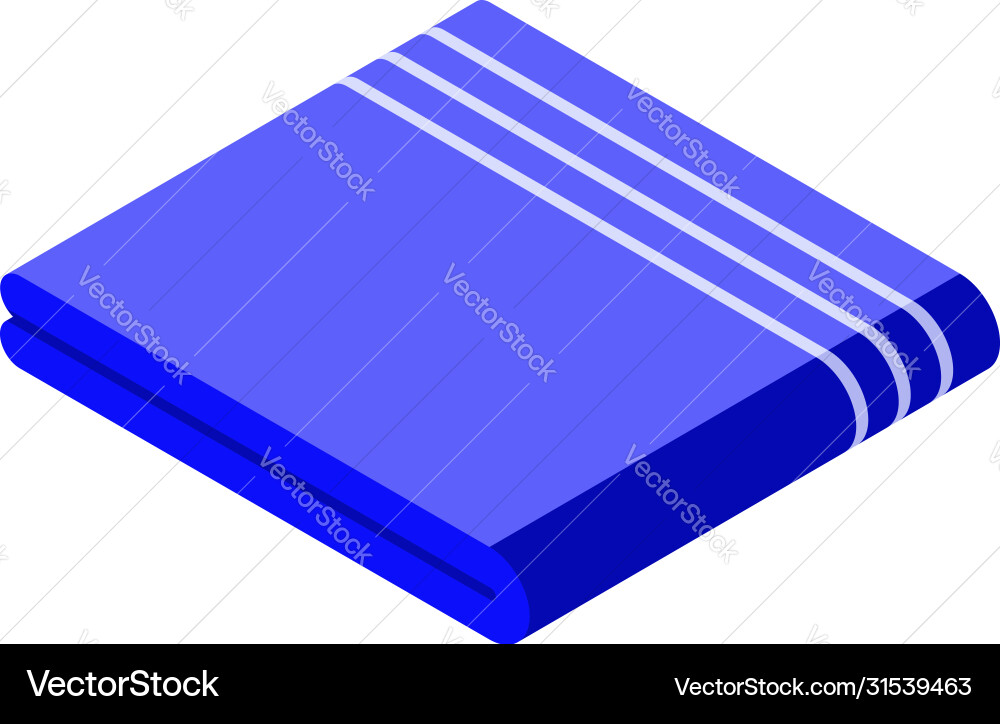 Cover blanket icon isometric style Royalty Free Vector Image