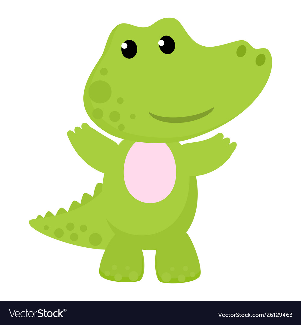 Crocodile cartoon crocodilian character