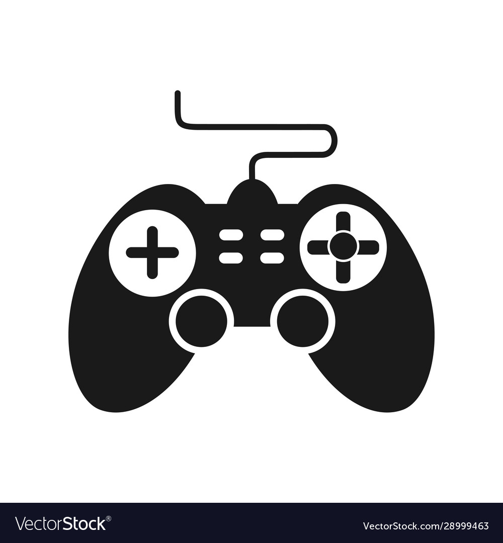 Game console control panel icon flat style simple