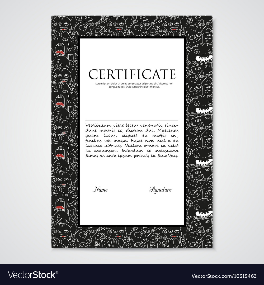 Graphic design template document with abstract