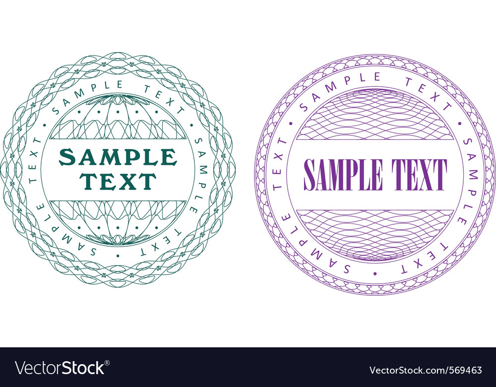 Guilloche Seal Set