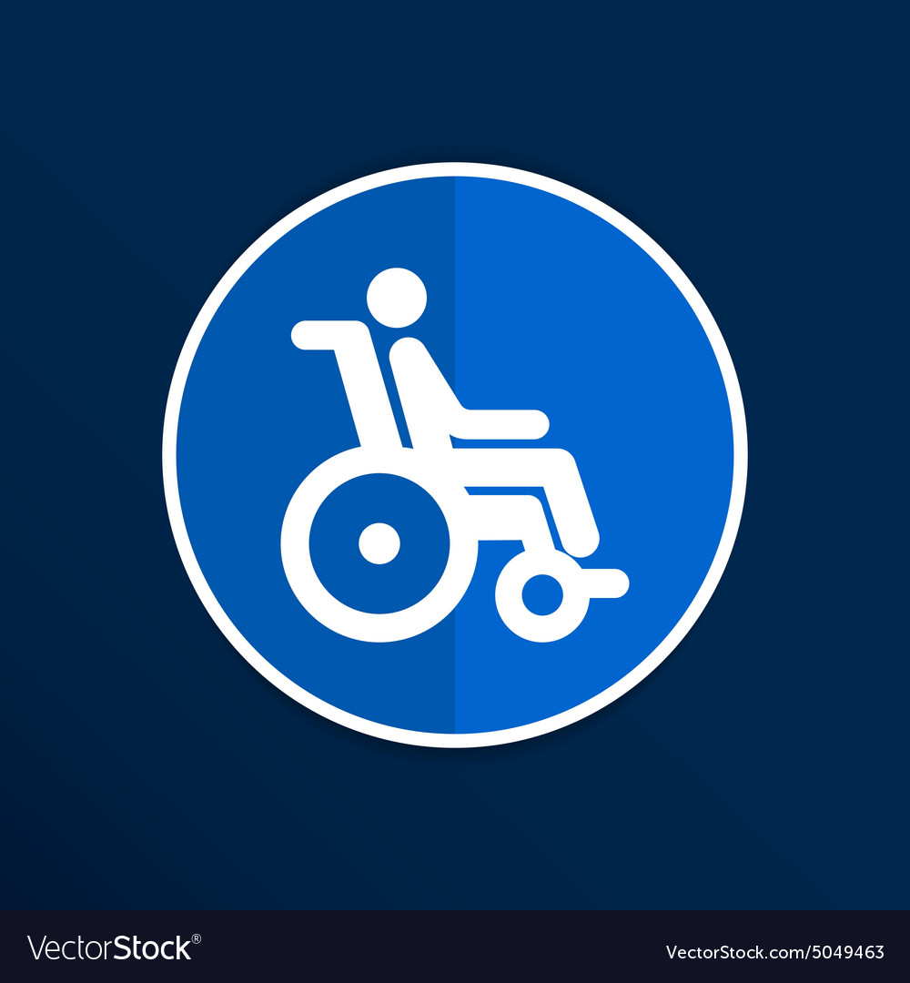 Handicap handicapped chair wheel accessible Vector Image