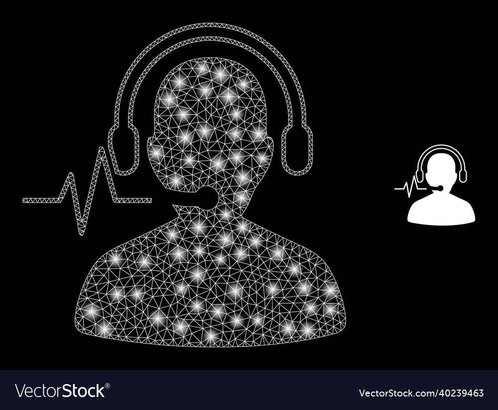 Mesh net operator signal with bright vector image Mesh net operator signal with bright