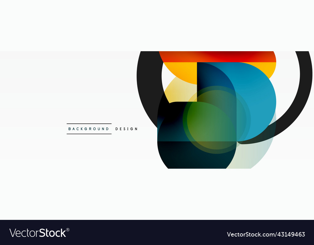 Runde Dreieck Formen Linien und Kreise geometrische