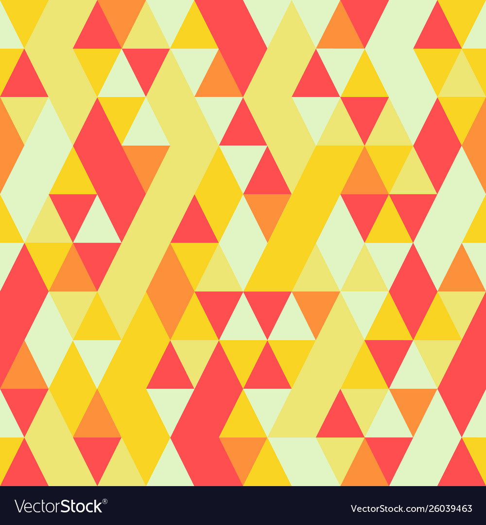 Seamless colorful abstract triangles pattern