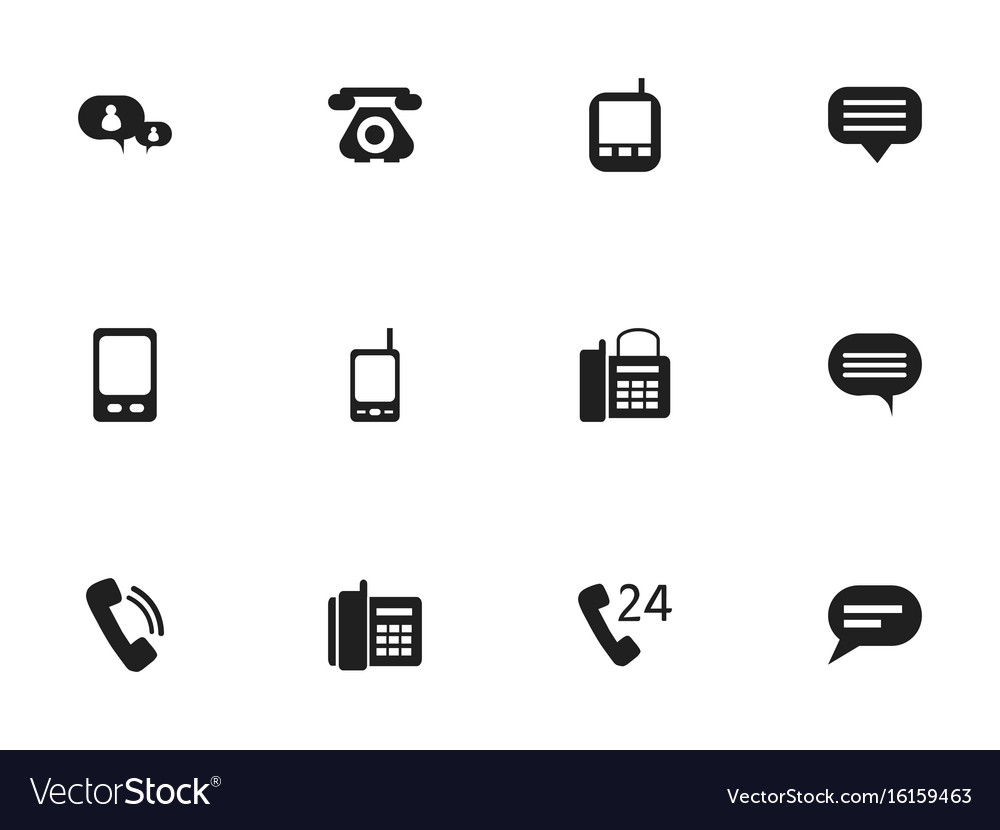 Set of 12 editable gadget icons includes symbols