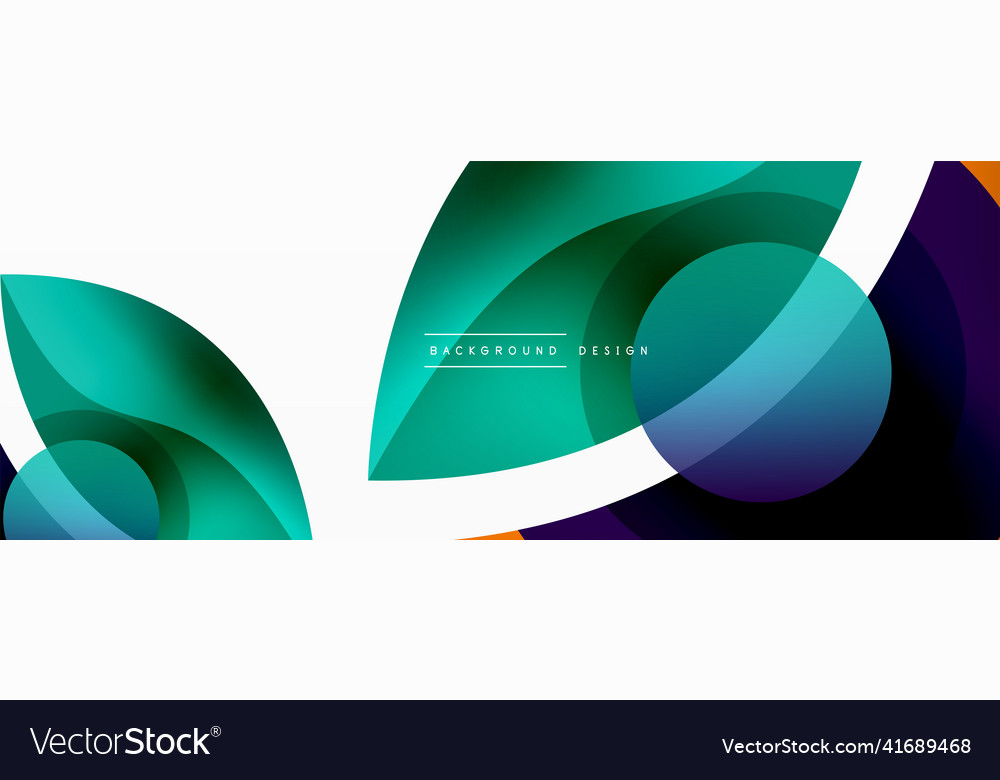 Abstract background with color geometric shapes vector image Abstract background with color geometric shapes
