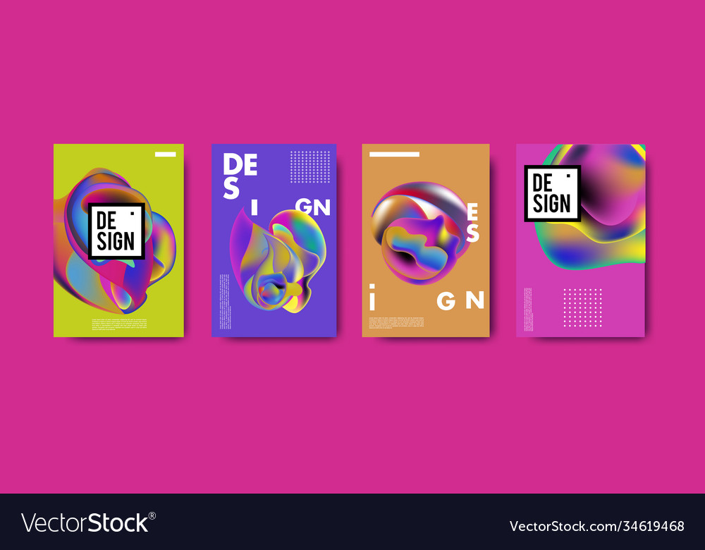 Abstract colorful liquid and fluid pattern