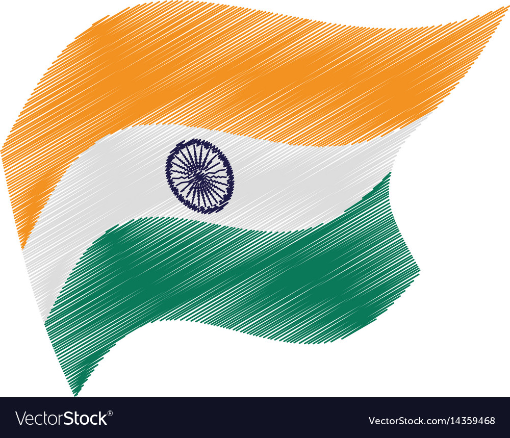 Flag of india isolated icon
