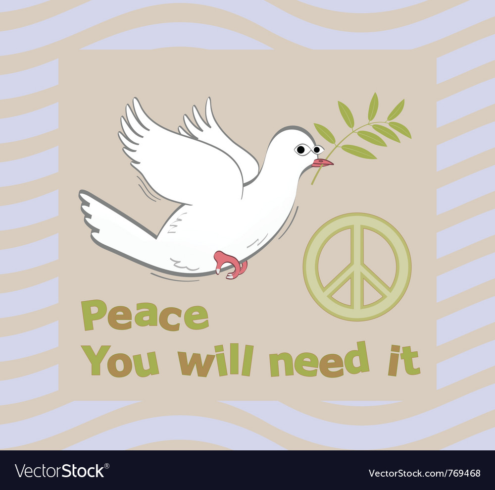 Peace symbol Royalty Free Vector Image - VectorStock