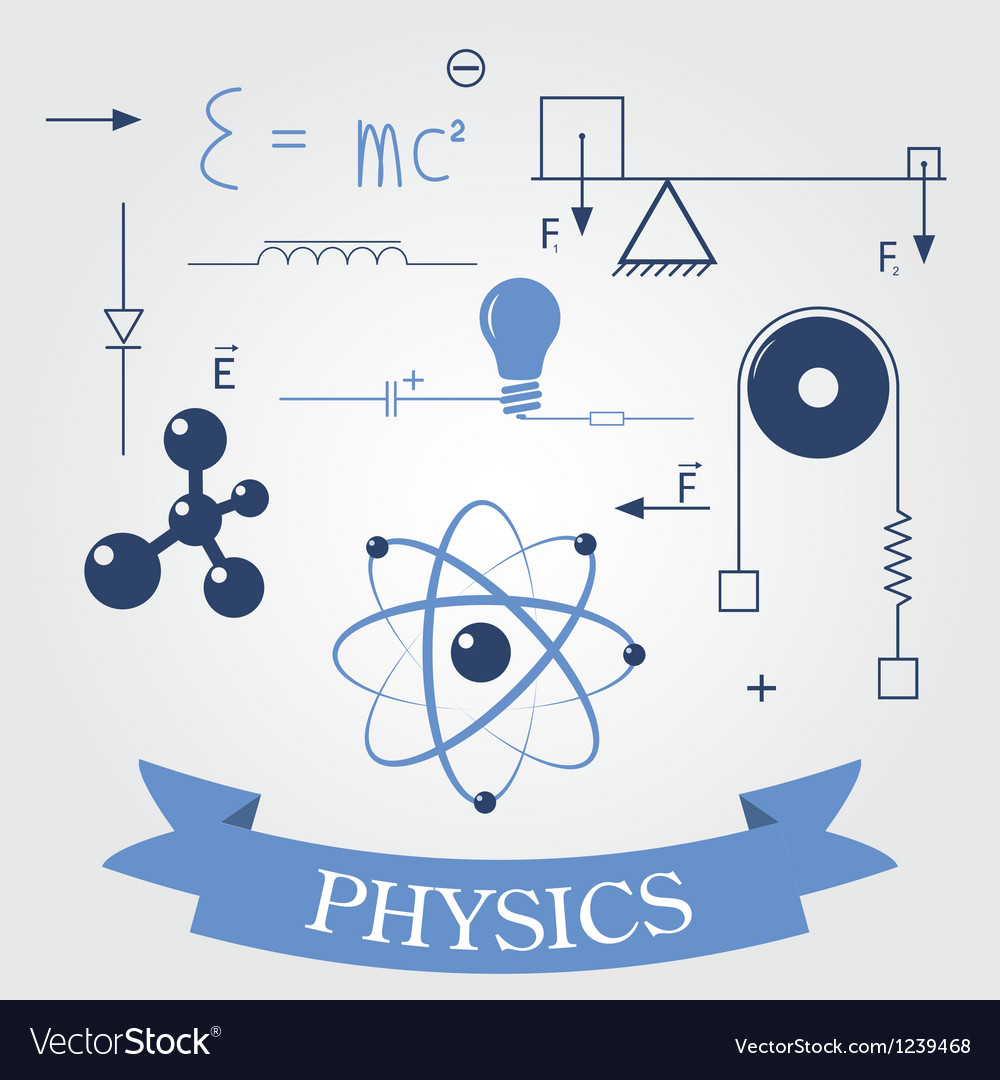 Symbols of physics Royalty Free Vector Image - VectorStock