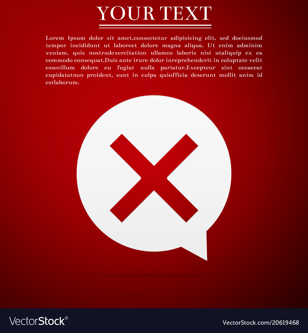 X mark cross in circle icon check