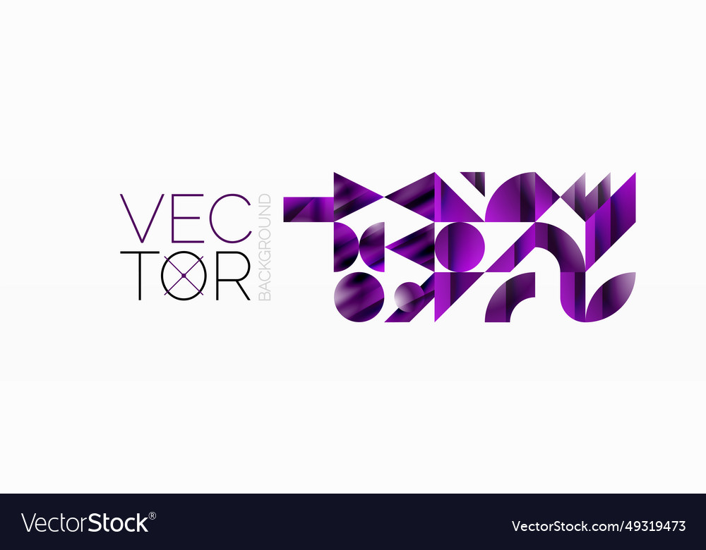 Assorted geometric shapes unite in a minimalistic