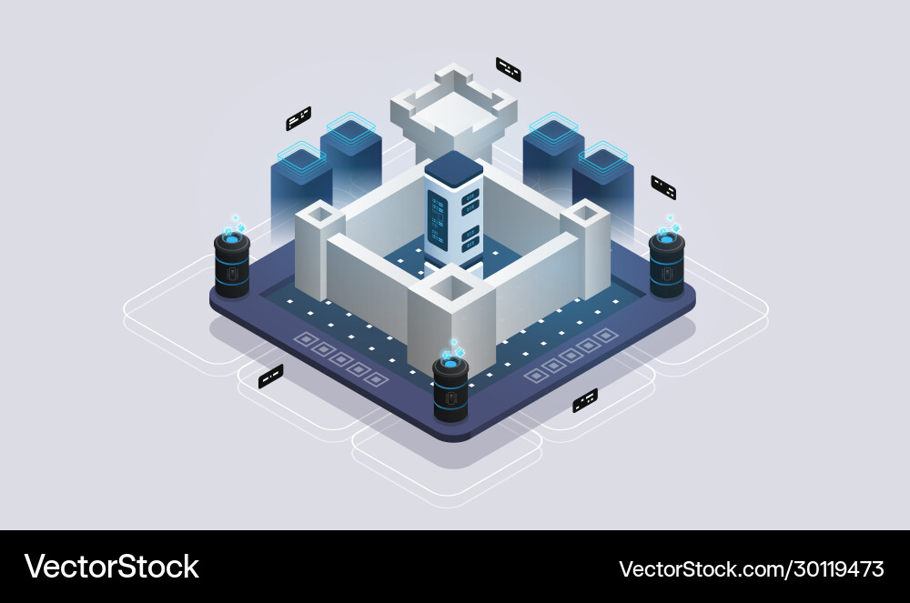 Concept data network management Royalty Free Vector Image