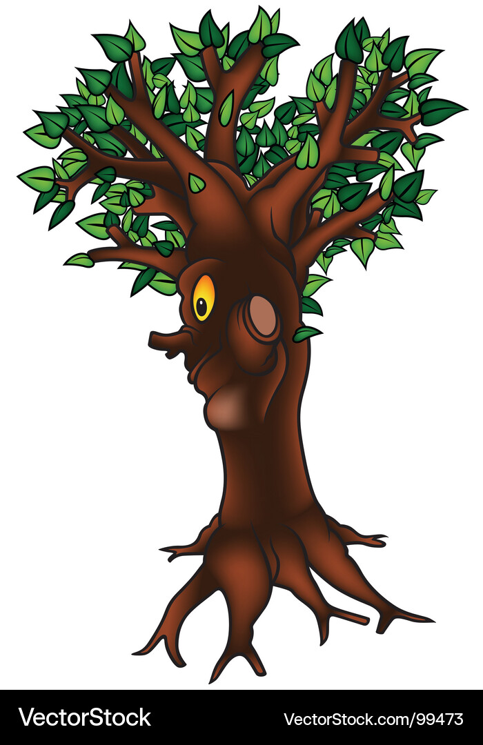 Green tree Royalty Free Vector Image - VectorStock