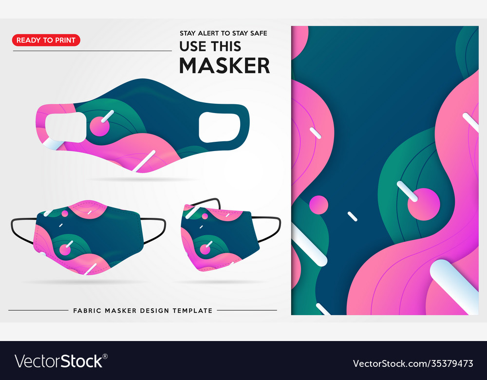 Modern protective mask design template