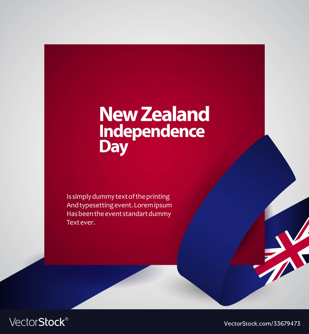 New zealand independence day template design