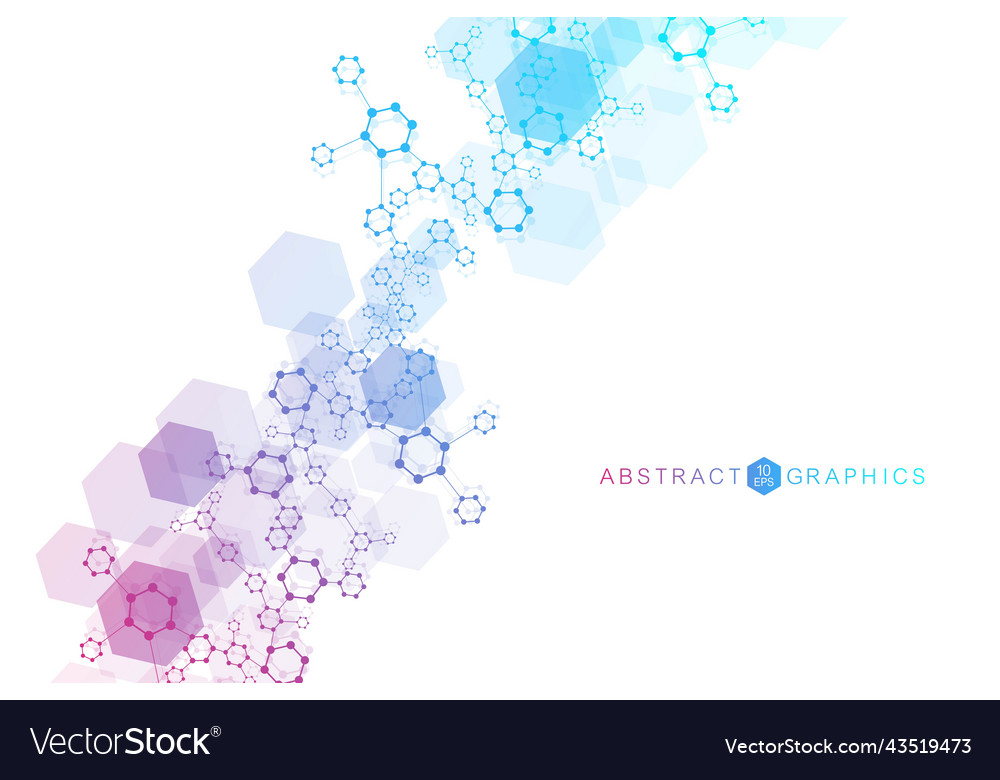 Science network pattern connecting lines and dots vector image Science network pattern connecting lines and dots