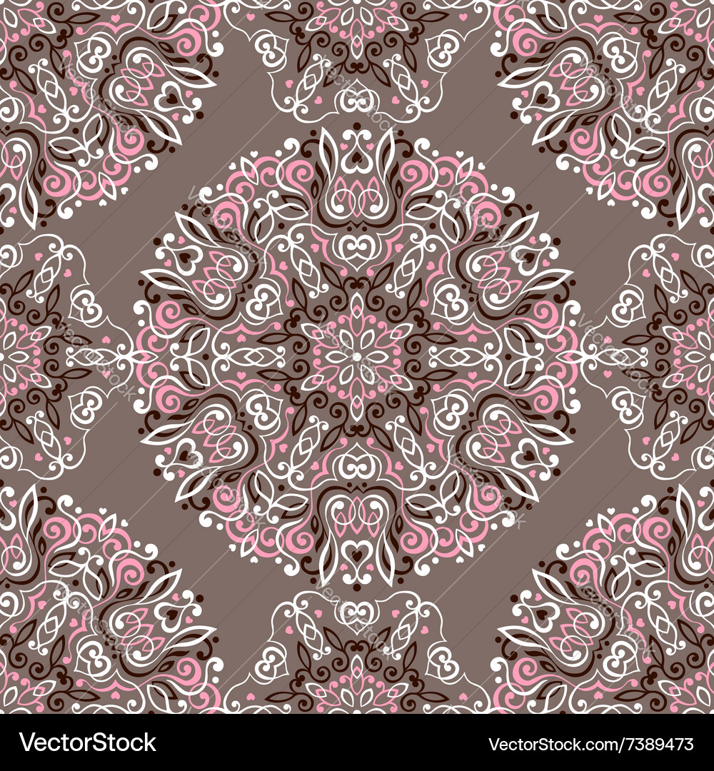 Seamless background with abstract ethnic pattern Vector Image
