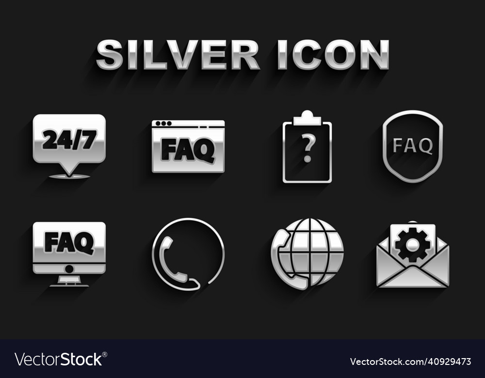 Set telephone 24 hours support shield with text vector image Set telephone 24 hours support shield with text
