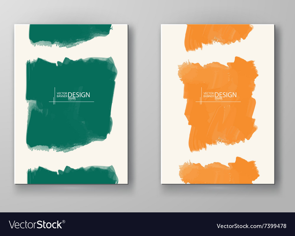 Abstract background with watercolor element