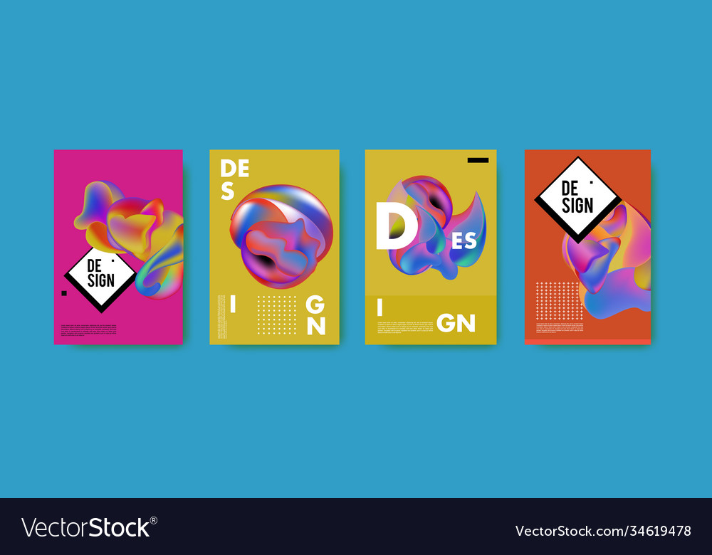Abstract colorful liquid and fluid pattern Vector Image Abstract colorful liquid and fluid pattern