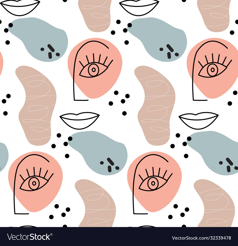Abstract pattern in modern hipster style with one