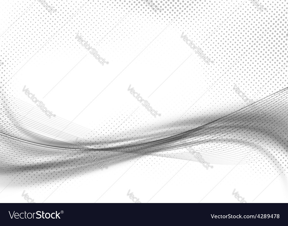 Abstract Wave Halftone Pattern