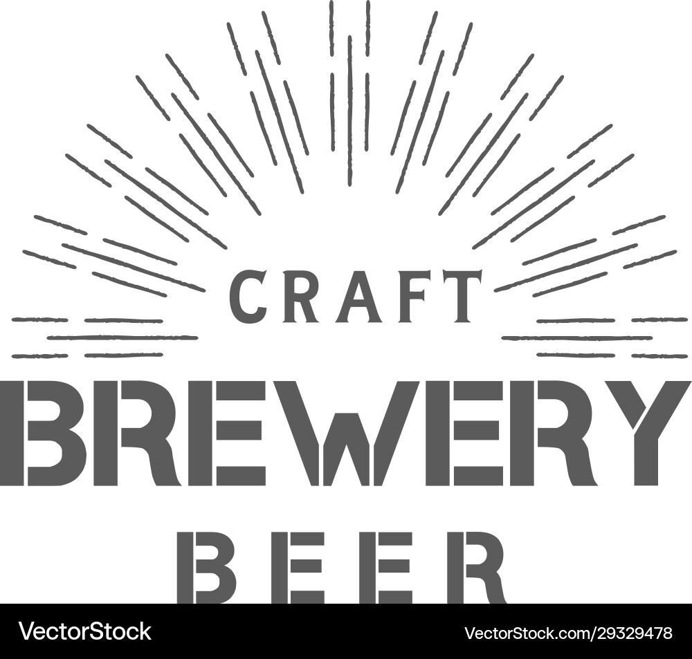 Brewery logotype Royalty Free Vector Image - VectorStock
