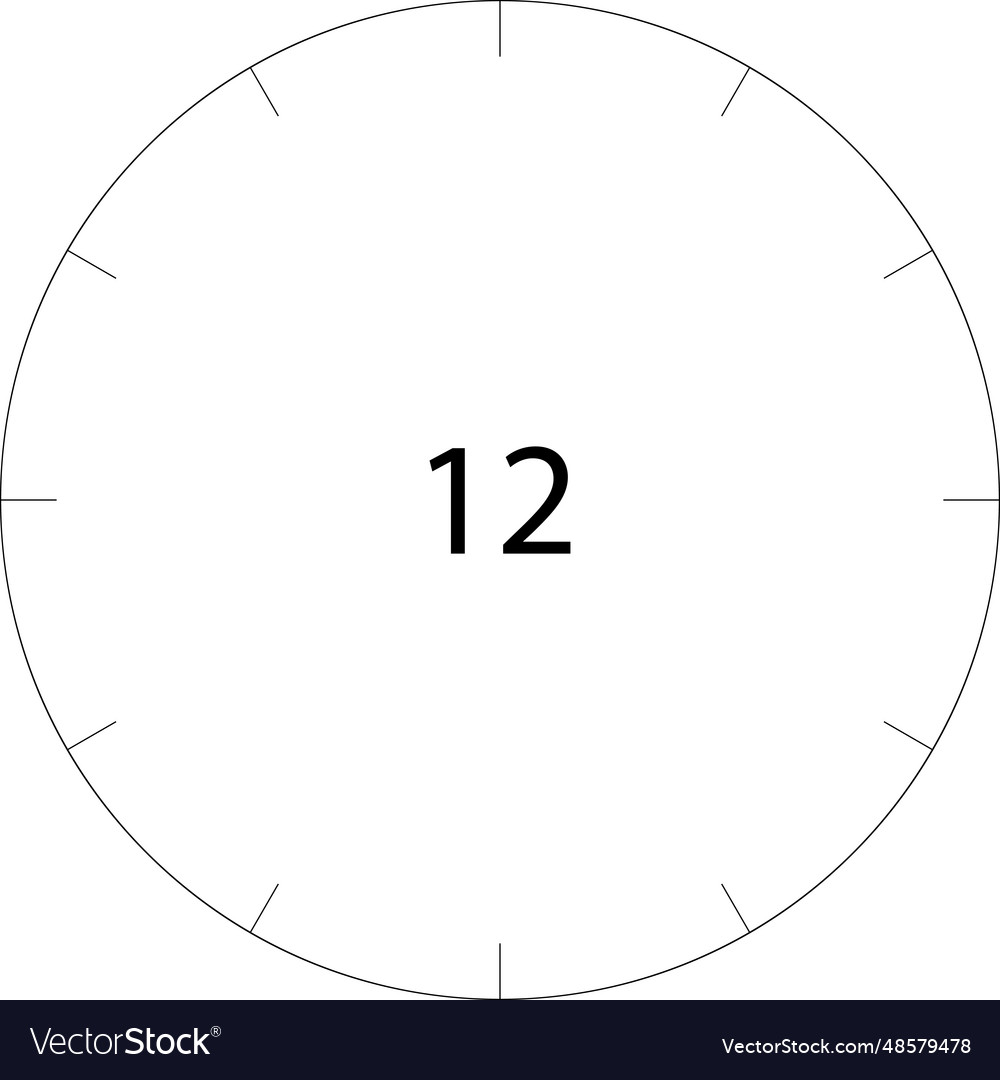 Circle dial scale division round template